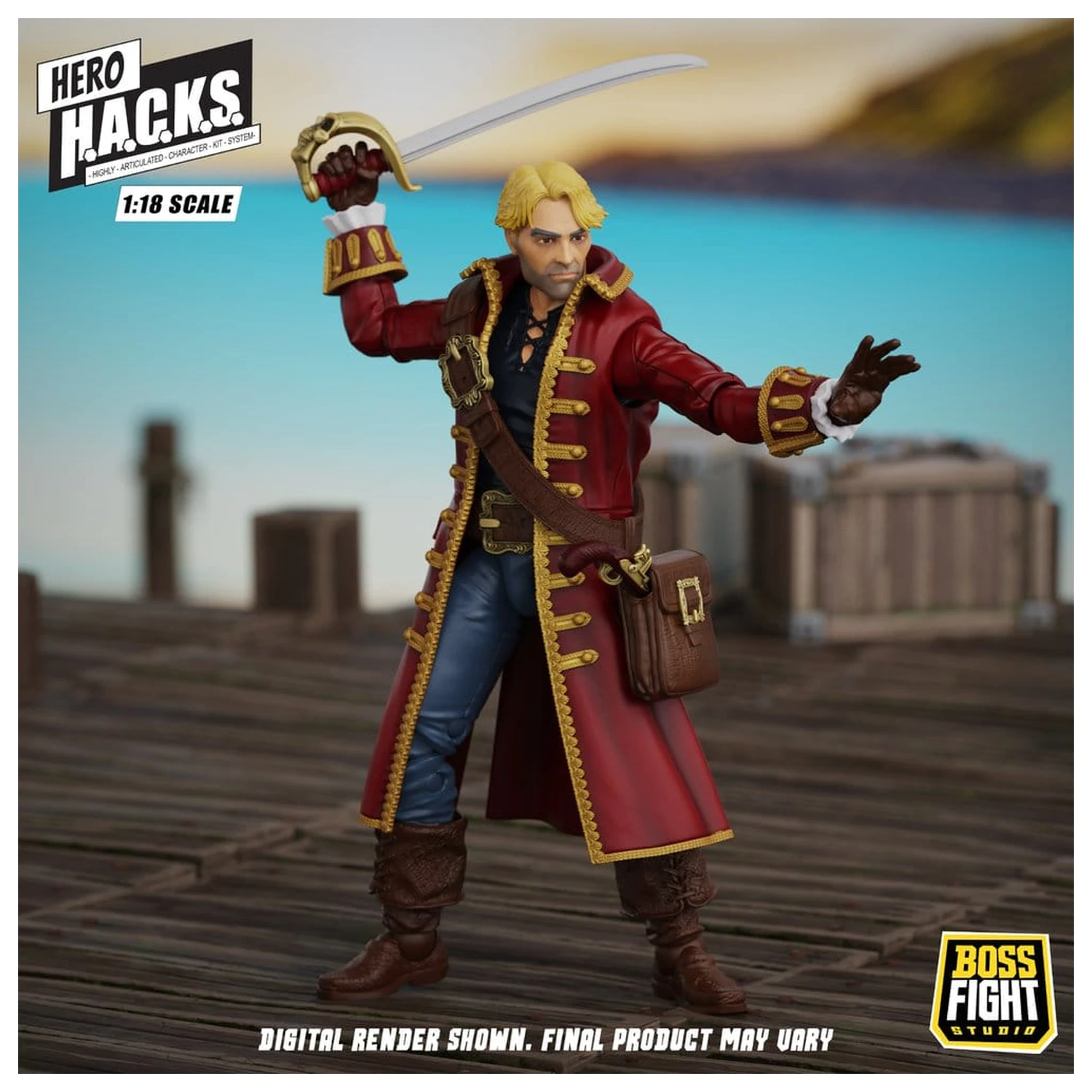 Hero H.A.C.K.S. Základní akční figurka 1/18 Heroes and Villains Wave 1 John Bradford: Captain of the Temporal Voyager fotografii produktu