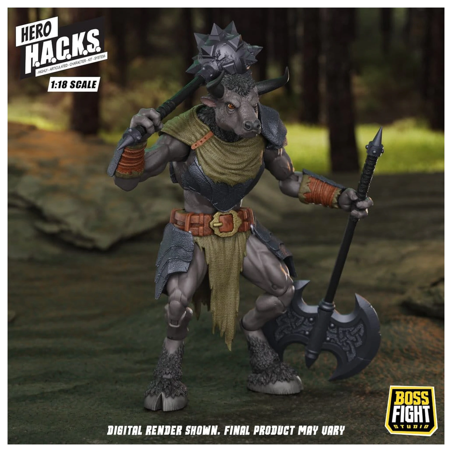 Hero H.A.C.K.S. Základní akční figurka 1/18 Heroes and Villains Wave 1 Minos Auroxos: Labyrinthian Warrior fotografii produktu