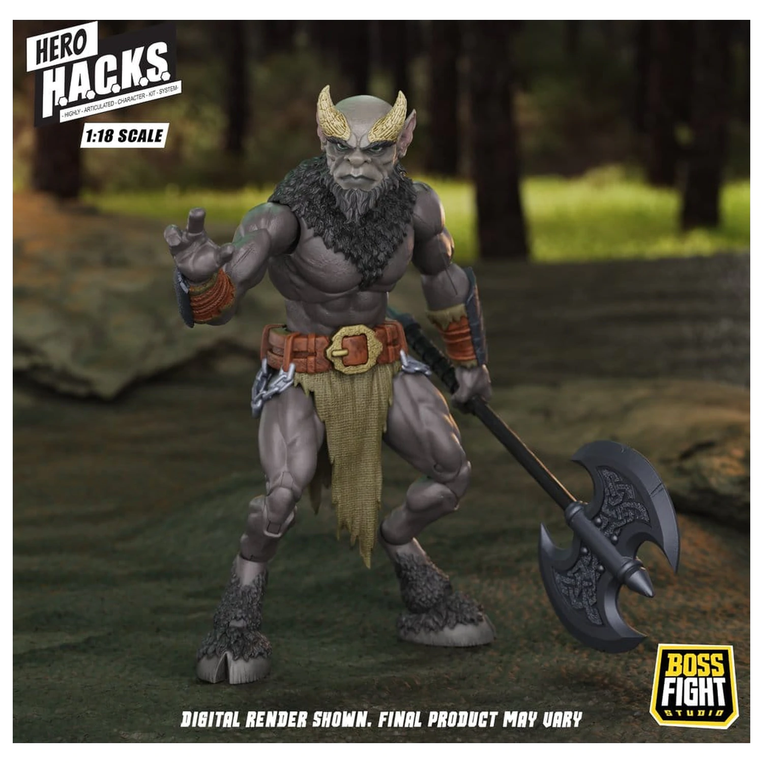 Hero H.A.C.K.S. Základní akční figurka 1/18 Heroes and Villains Wave 1 Minos Auroxos: Labyrinthian Warrior fotografii produktu