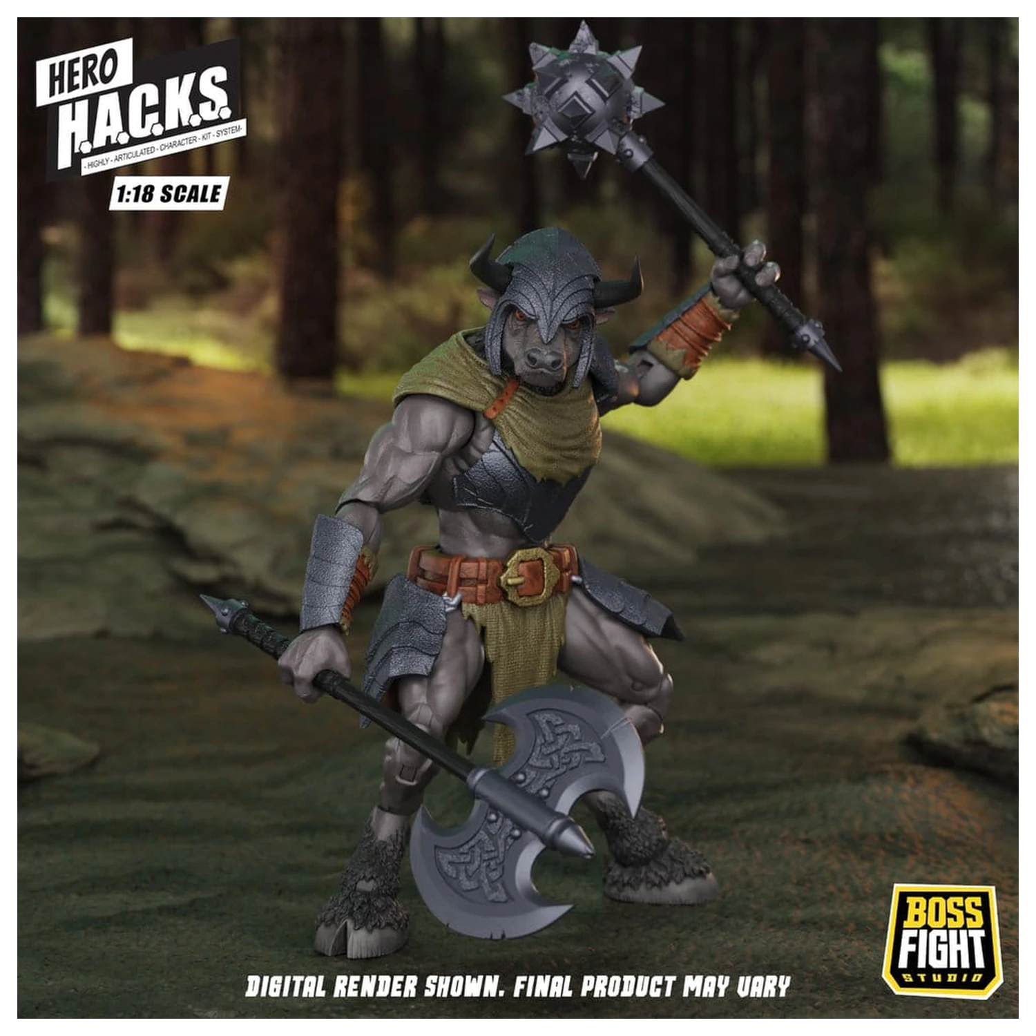 Hero H.A.C.K.S. Základní akční figurka 1/18 Heroes and Villains Wave 1 Minos Auroxos: Labyrinthian Warrior fotografii produktu