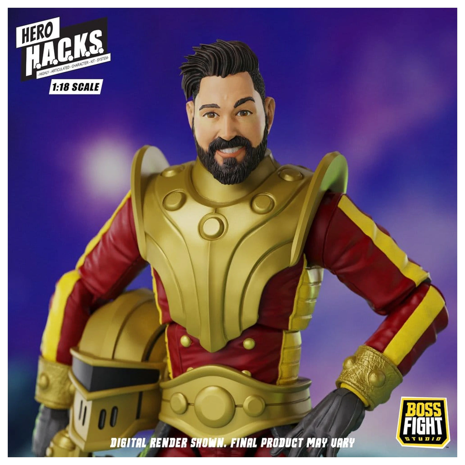 Hero H.A.C.K.S. Základní akční figurka 1/18 Heroes and Villains Wave 1 Stellar Guard: Cosmic Defender of Accord fotografii produktu