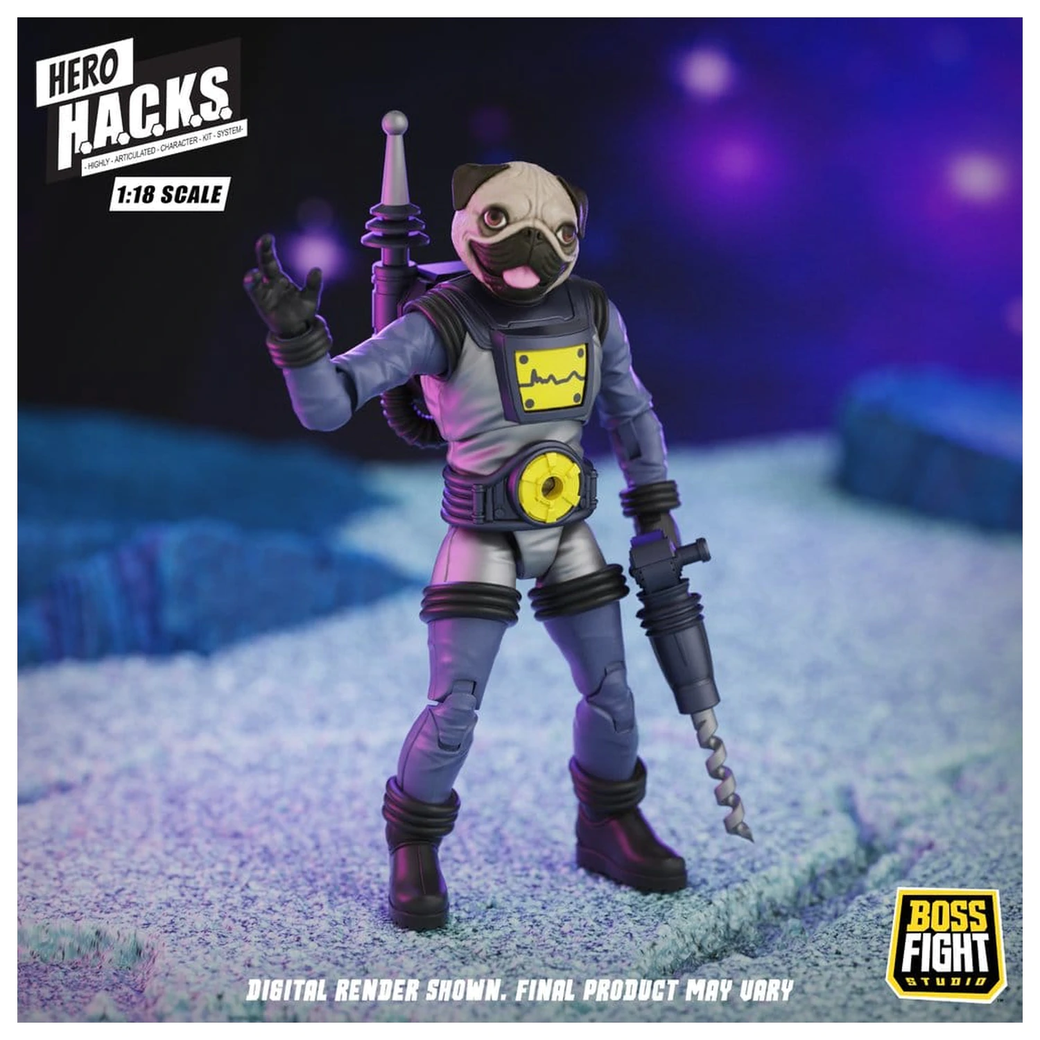 Hero H.A.C.K.S. Core akční figurka 1/18 Heroes and Villains Wave 1 Zarko Resources Inc.: Galactic Prospectors fotografii produktu