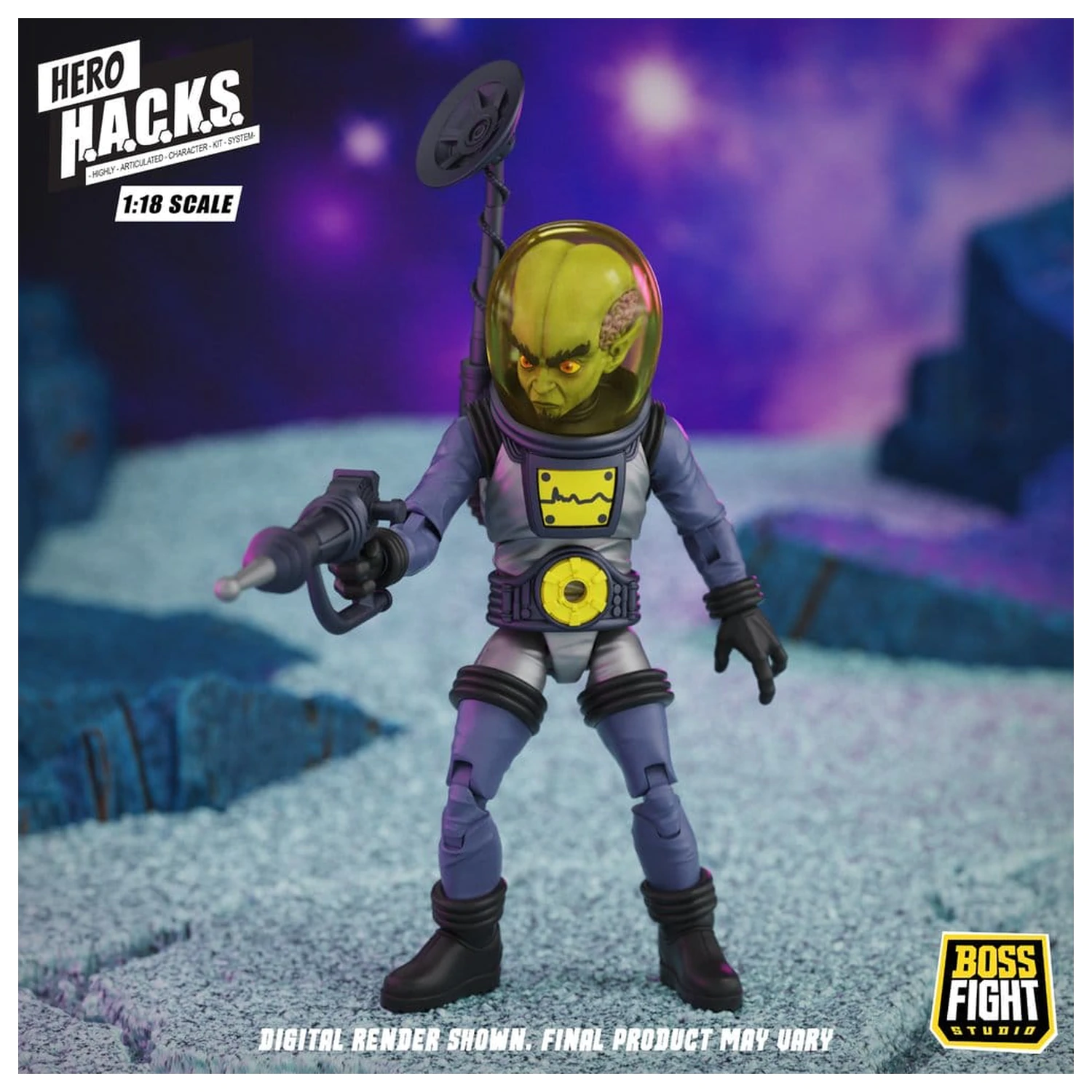 Hero H.A.C.K.S. Core akční figurka 1/18 Heroes and Villains Wave 1 Zarko Resources Inc.: Galactic Prospectors fotografii produktu