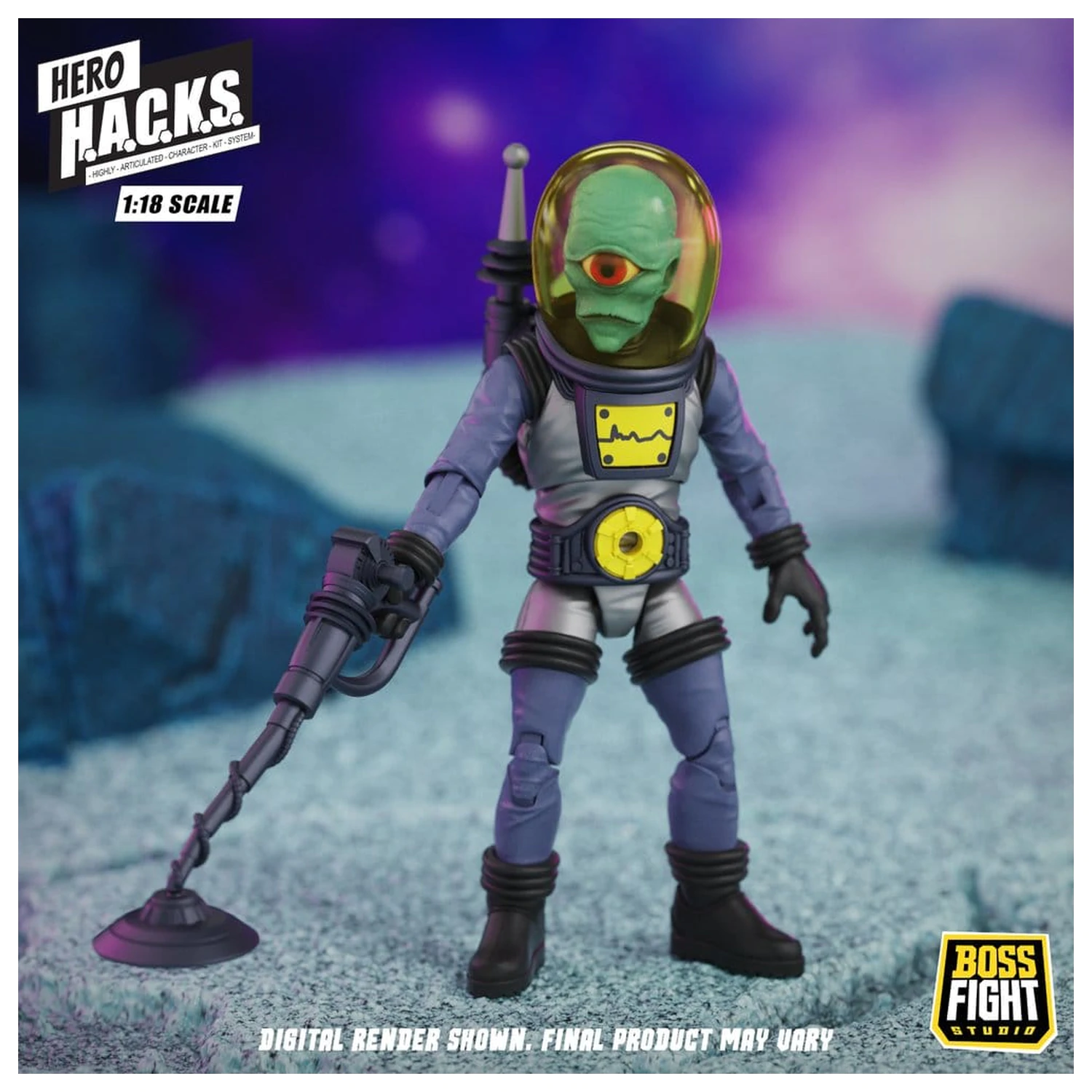 Hero H.A.C.K.S. Core akční figurka 1/18 Heroes and Villains Wave 1 Zarko Resources Inc.: Galactic Prospectors fotografii produktu