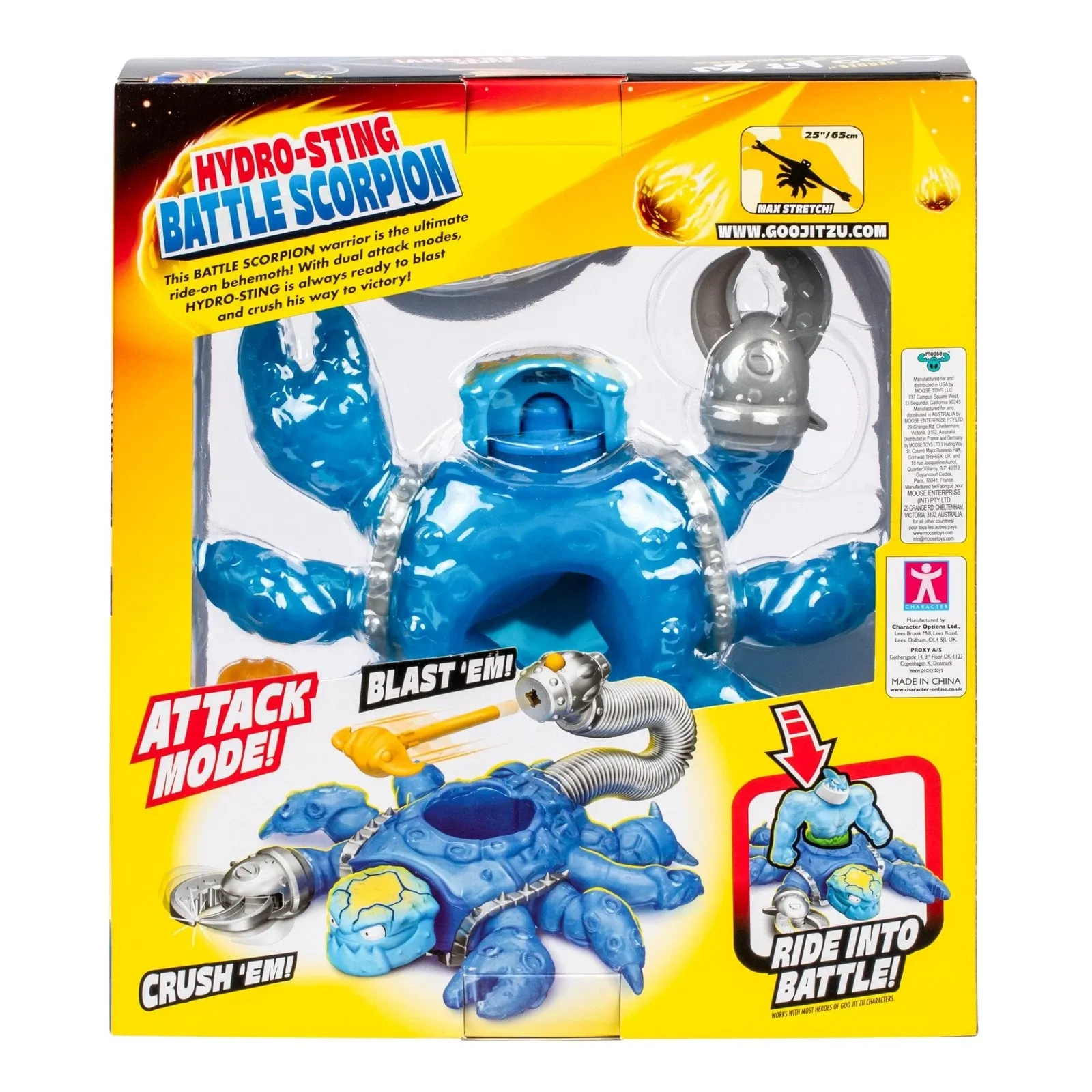 Heroes of Goo Jit Zu Meteor Madness natahovací figurka Battle Scorpion Hydro Sting 22 cm fotografii produktu