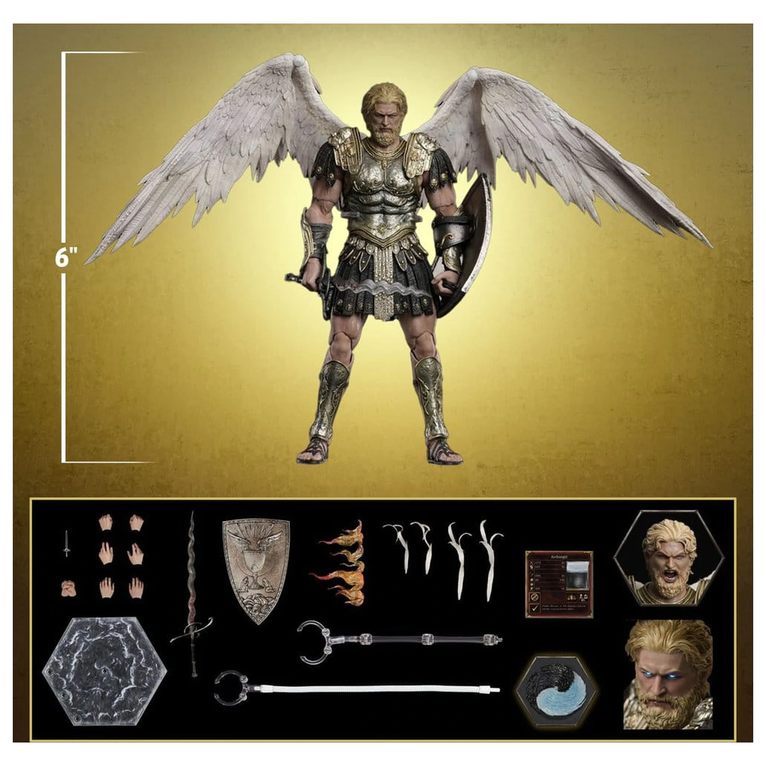 Heroes of Might and Magic III Action Figure 1/12 Archangel (Deluxe Version) 15 cm fotografii produktu