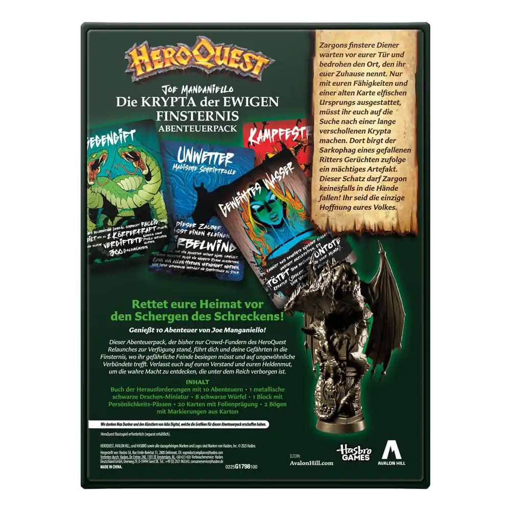 HeroQuest Board Game Expansion Die Krypta der ewigen Finsternis Quest Pack *German Version* fotografii produktu