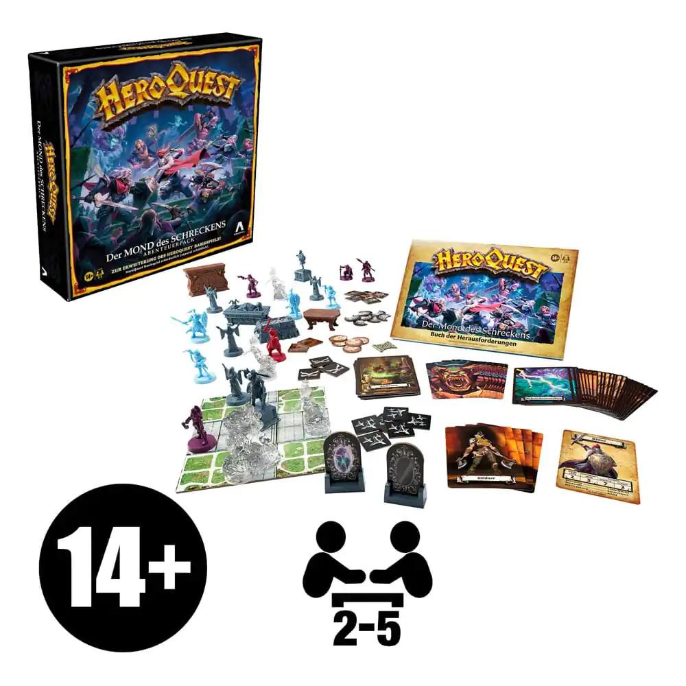 HeroQuest Rozšíření Stolní Hry Der Mond des Schreckens Quest Pack *German Version* fotografii produktu