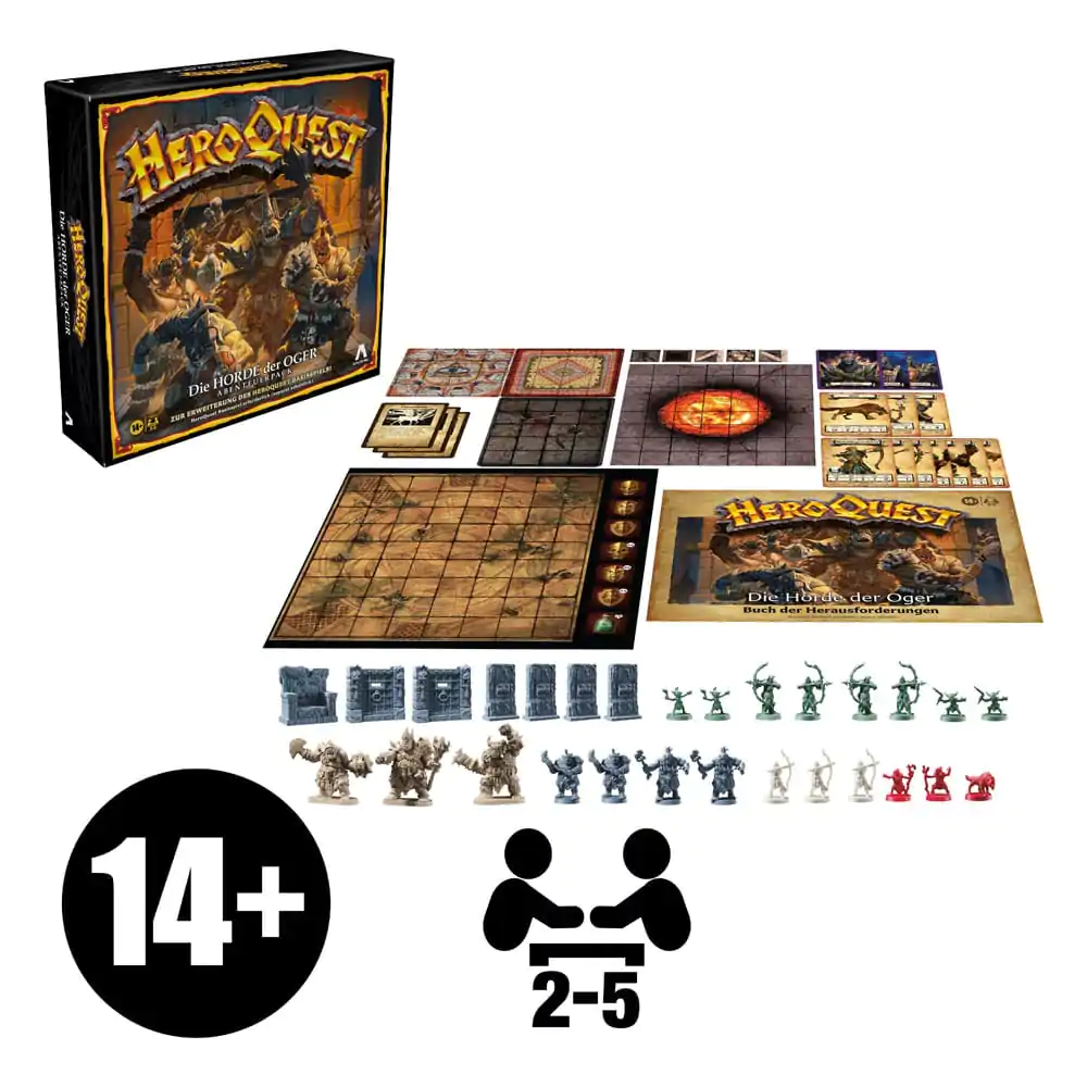 HeroQuest Board Game Rozšíření Die Horde der Oger Quest Pack *Německá verze* fotografii produktu