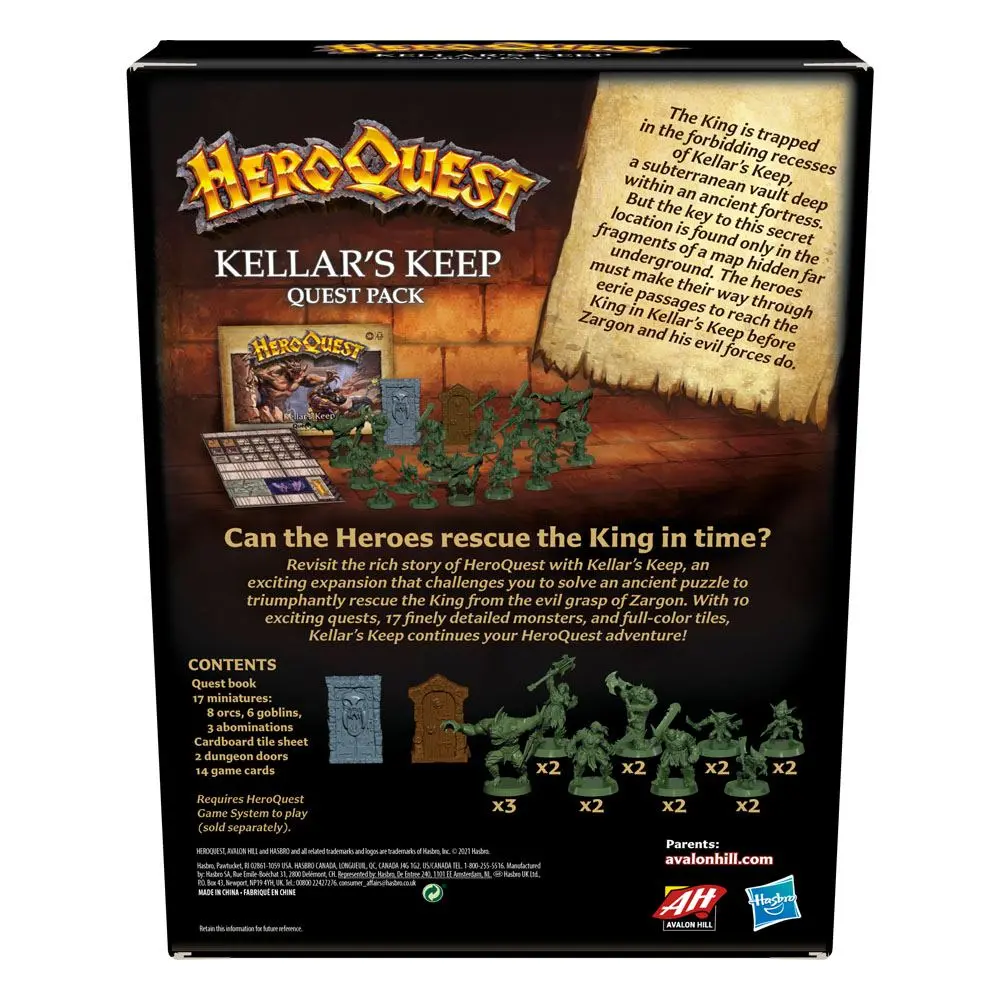 HeroQuest Board Game Expansion Kellar's Keep Quest Pack anglická verze fotografii produktu