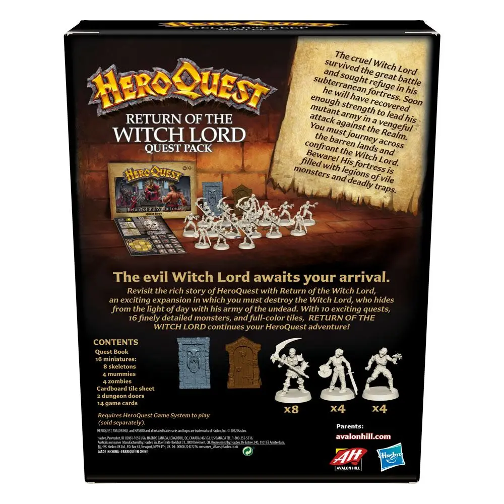 HeroQuest Board Game Expansion Return of the Witch Lord Quest Pack english - Rozšíření deskové hry fotografii produktu