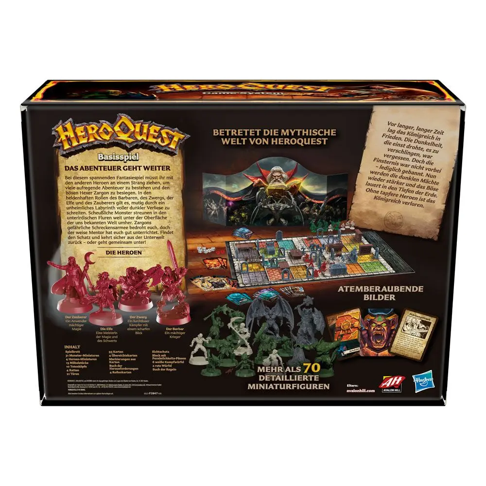 HeroQuest desková hra Basisspiel german fotografii produktu