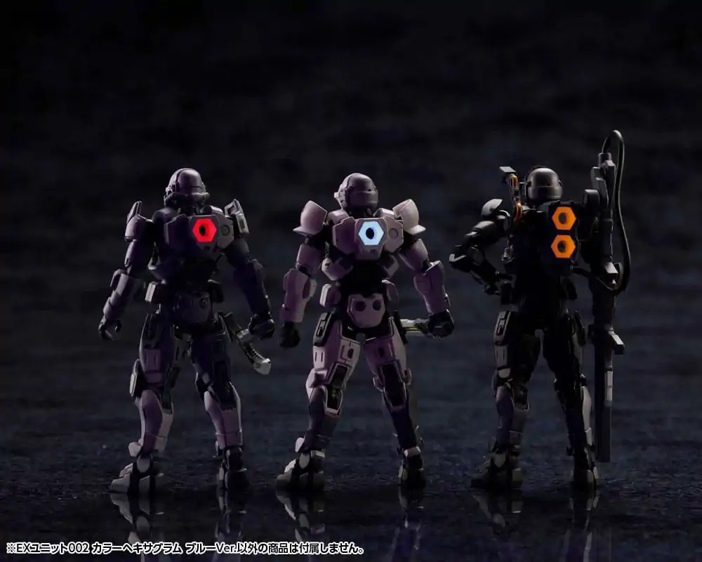 Hexa Gear Plastiková modelářská sada Příslušenství 1/24 Ex Unit 002 Hexa G-R.A.M Blue Ver. fotografii produktu