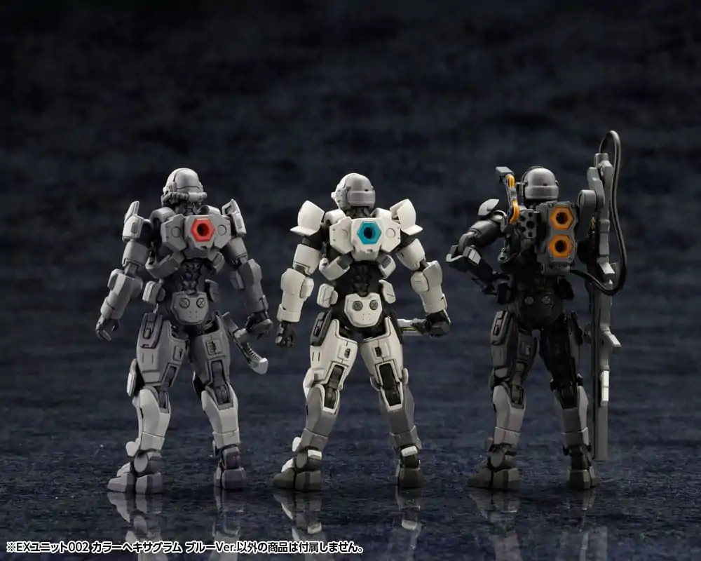 Hexa Gear Plastiková modelářská sada Příslušenství 1/24 Ex Unit 002 Hexa G-R.A.M Blue Ver. fotografii produktu