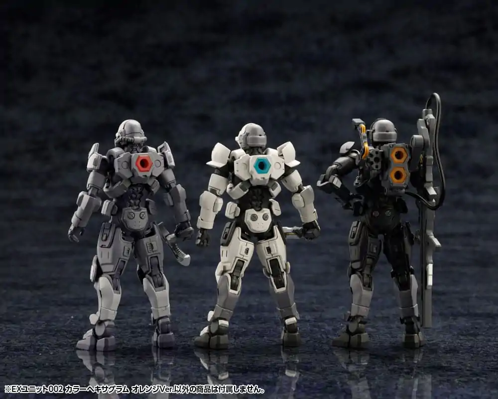 Hexa Gear Plastic Model Kit Accessory Set 1/24 Ex Unit 002 Hexa G-R.A.M oranžová verze fotografii produktu