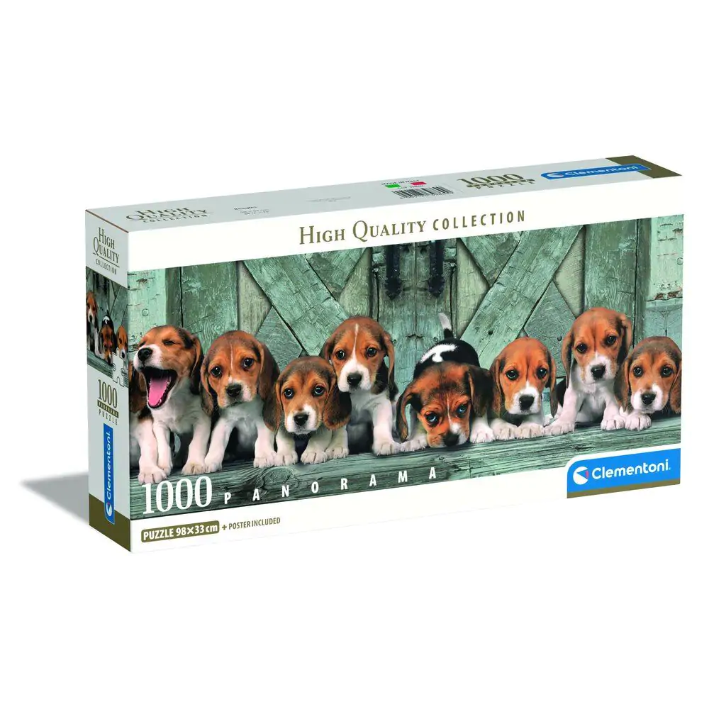 Vysoce kvalitní Beagles panoramatické puzzle 1000ks fotografii produktu