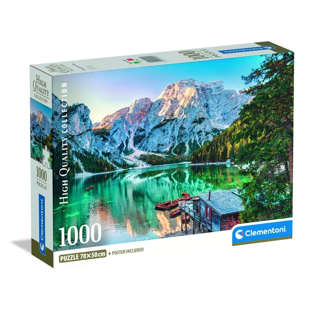 Vysoce kvalitní puzzle Emerald Lake Braies 1000ks fotografii produktu