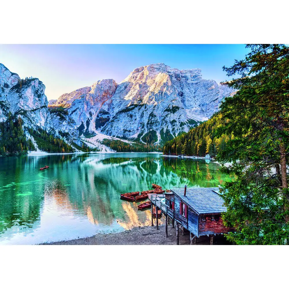 Vysoce kvalitní puzzle Emerald Lake Braies 1000ks fotografii produktu