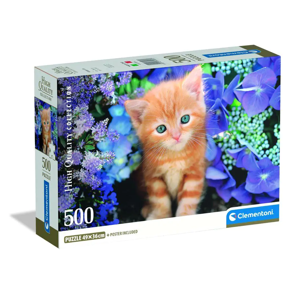 Vysoce kvalitní puzzle zrzavá kočka 500ks fotografii produktu