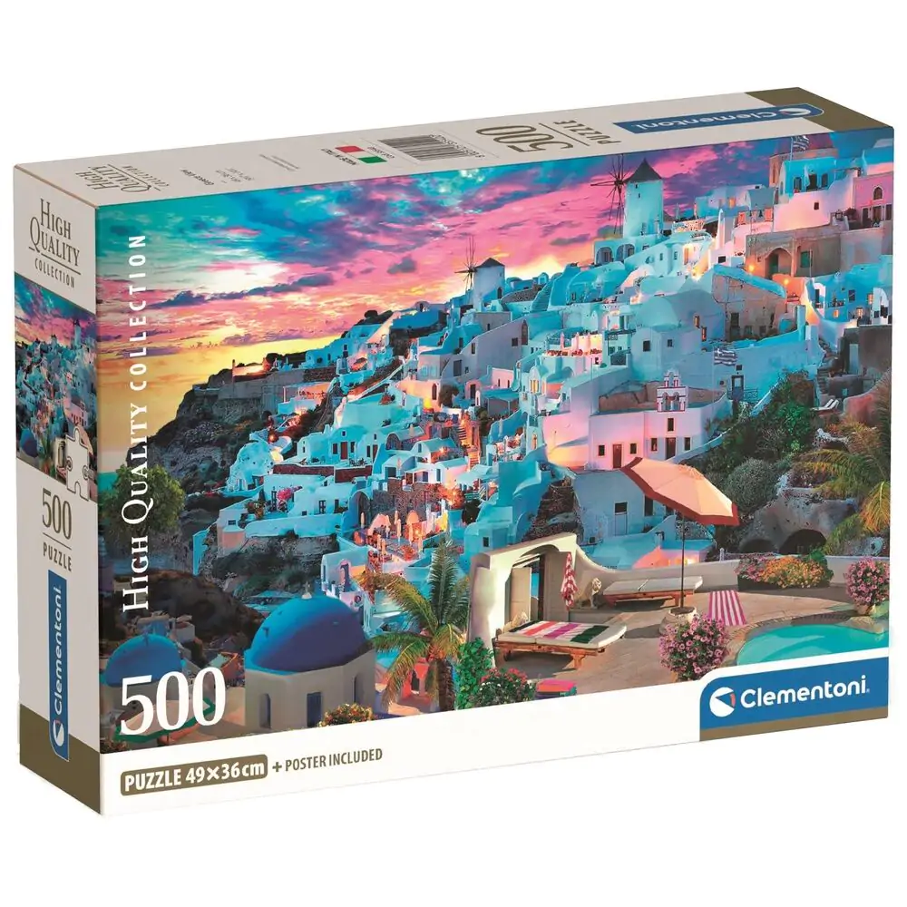 Vysoce kvalitní puzzle s výhledem na Řecko 500ks fotografii produktu