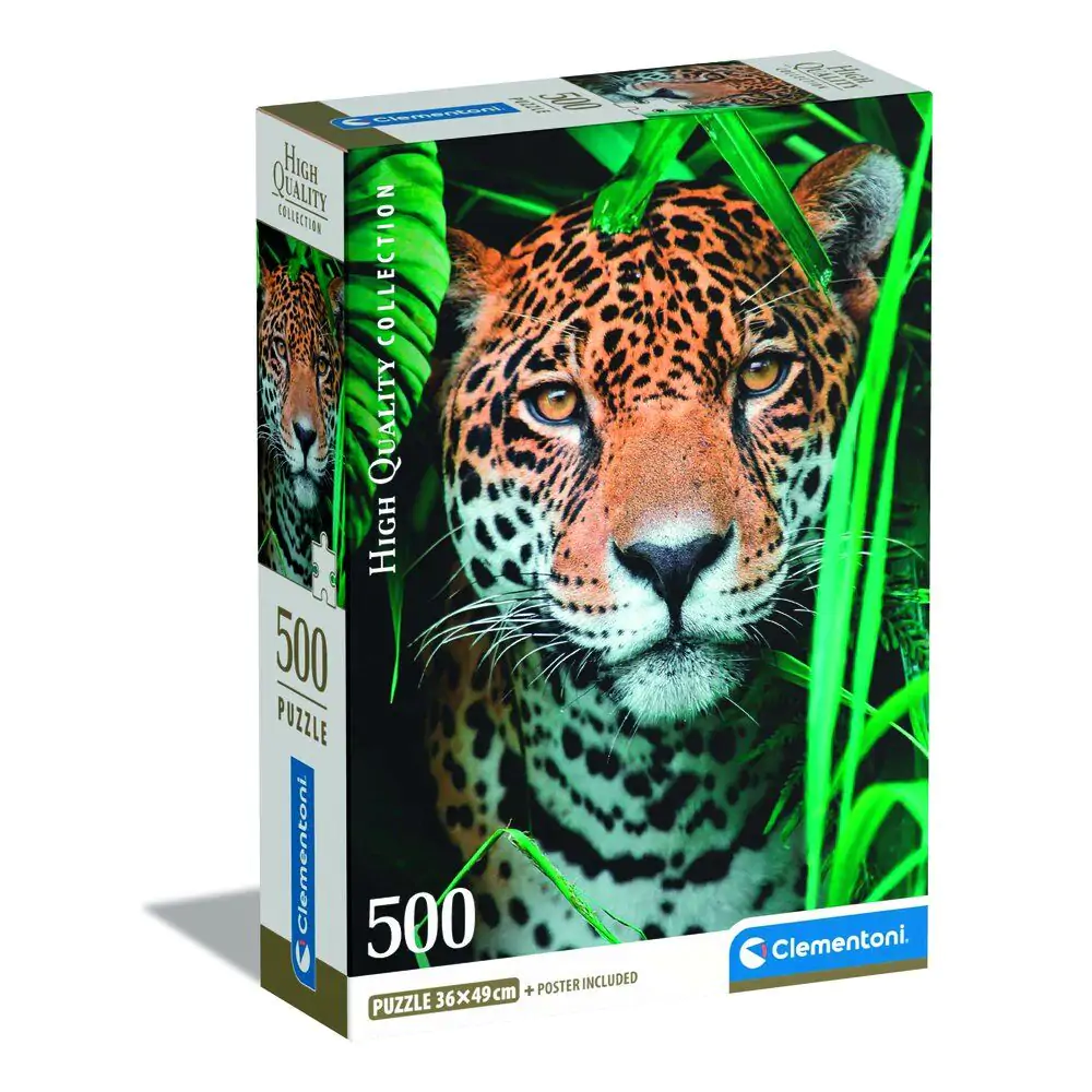 Vysoce kvalitní Jaguar in the Jungle puzzle 500 dílků fotografii produktu