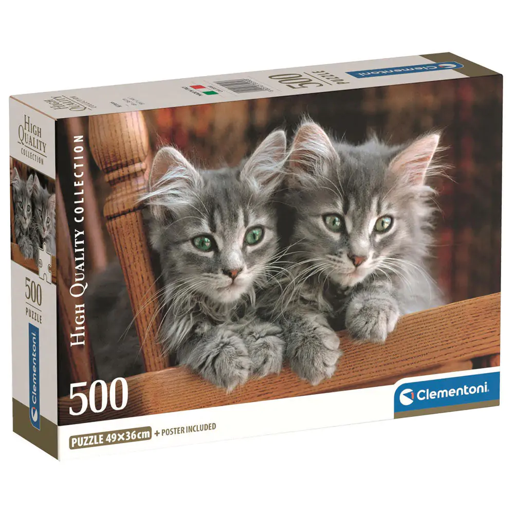 Vysoce kvalitní koťata puzzle 500 dílků fotografii produktu