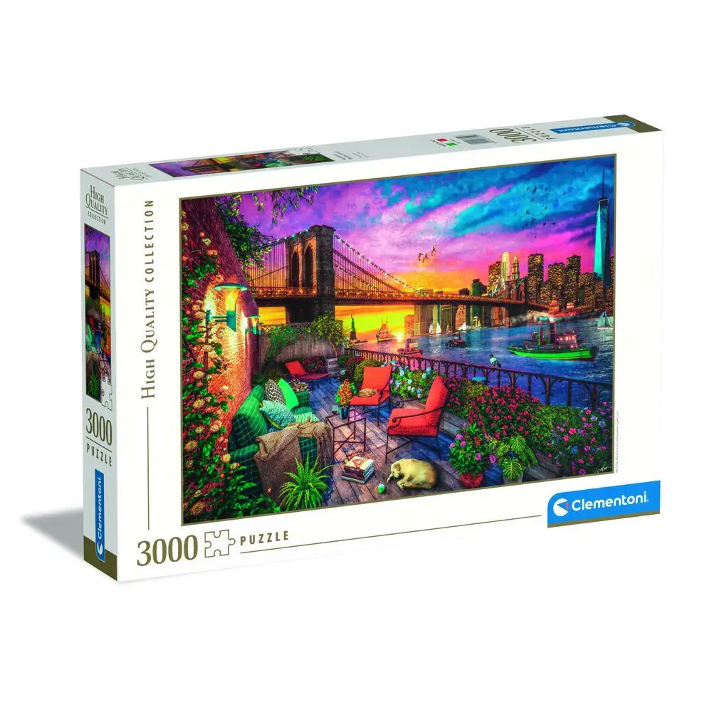 Vysoce kvalitní puzzle Manhattan Balcony Sunset 3000 dílků fotografii produktu