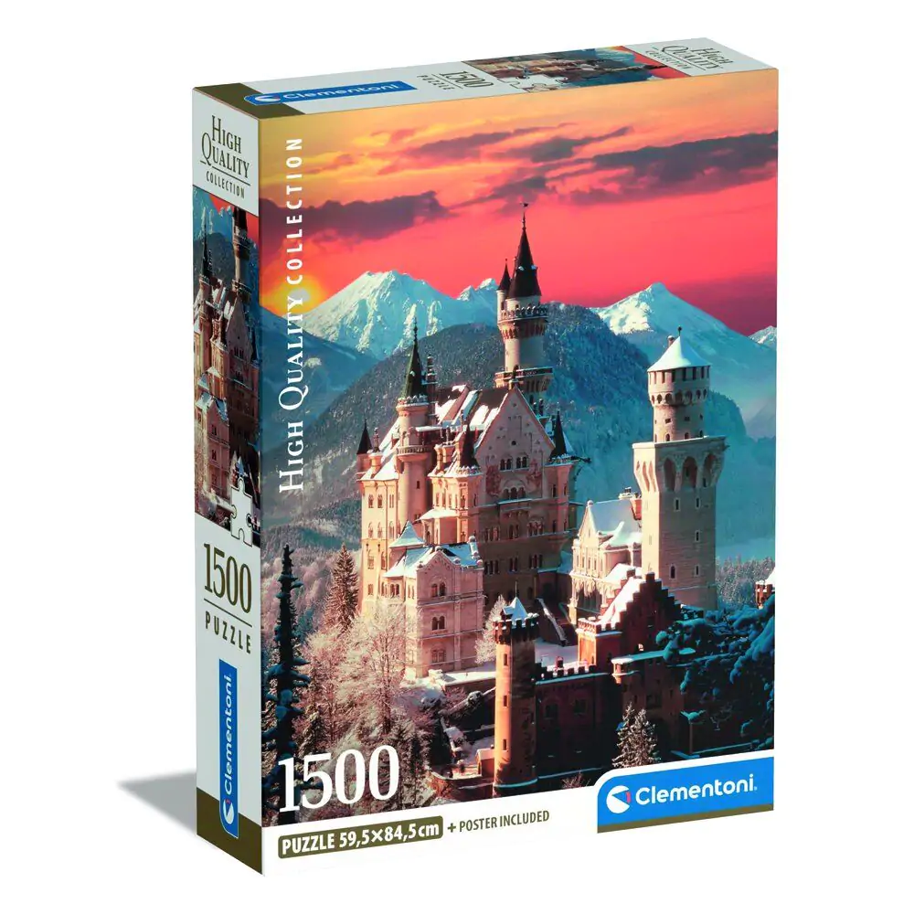 Vysoce kvalitní puzzle Neuschwanstein 1500 dílků fotografii produktu