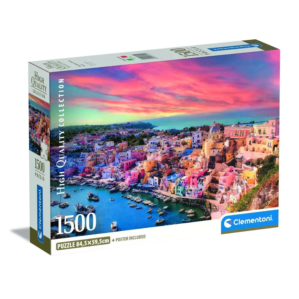 Vysoce kvalitní malebné puzzle ostrova Procida 1500 dílků fotografii produktu