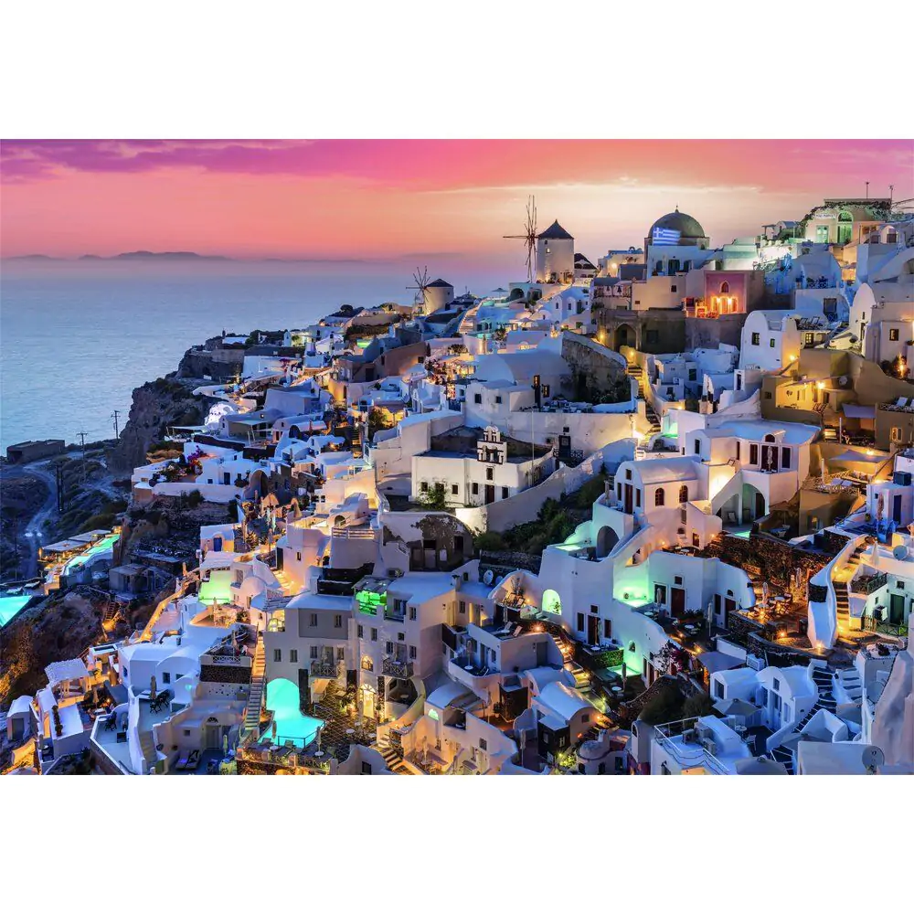 Vysoce kvalitní odstíny Santorini puzzle 1000ks fotografii produktu