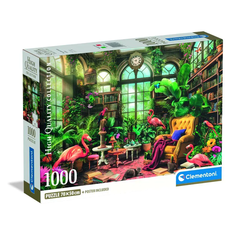 Vysoce kvalitní puzzle The Greenhouse Library 1000 dílků fotografii produktu