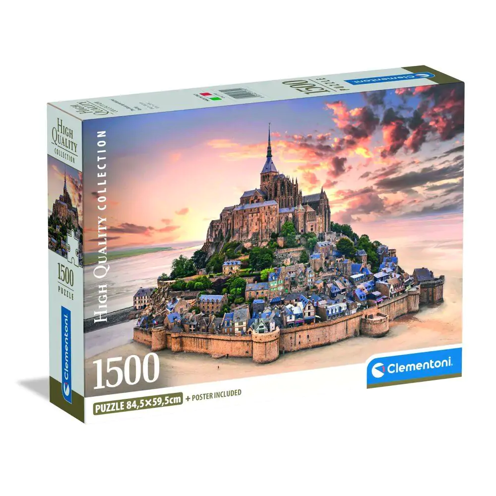 Vysoce kvalitní puzzle The Mont Saint-Michel Rising 1500 dílků fotografii produktu