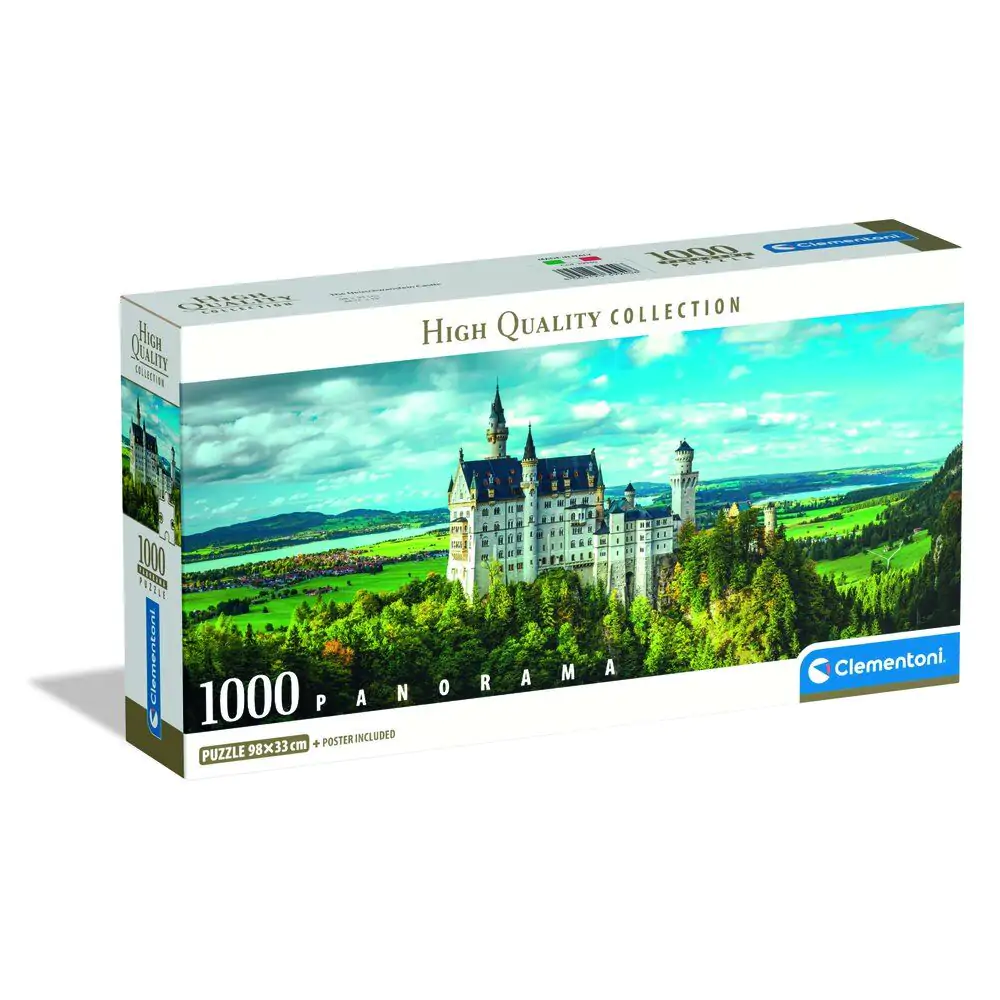 Vysoce kvalitní panorama puzzle Neuschwanstein 1000 dílků fotografii produktu