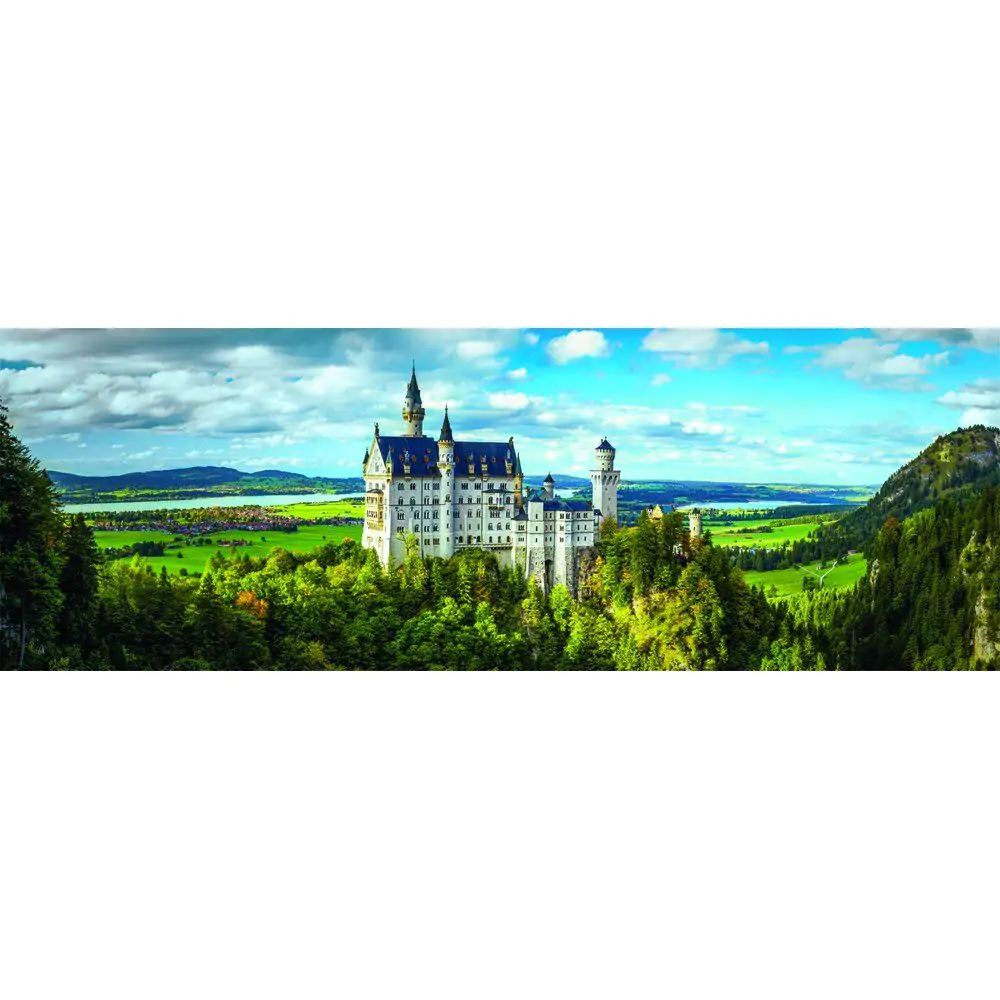 Vysoce kvalitní panorama puzzle Neuschwanstein 1000 dílků fotografii produktu