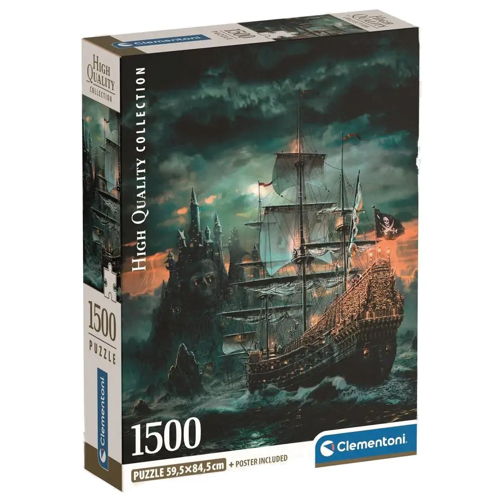 Vysoce kvalitní puzzle Pirátská loď 1500ks fotografii produktu