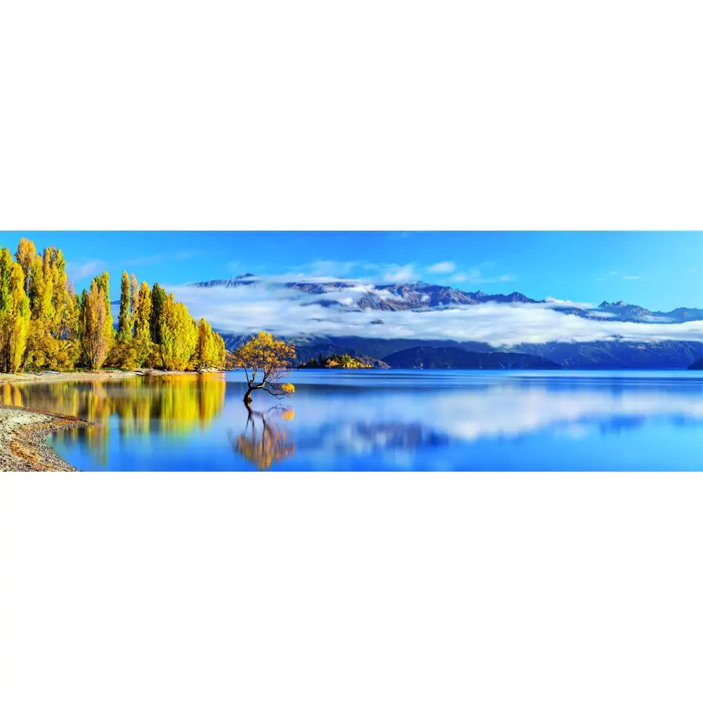 Vysoce kvalitní Wanaka’s golden Reflections Panorama puzzle 1000ks fotografii produktu