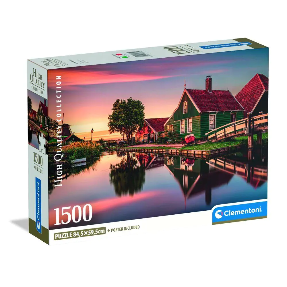 Vysoce kvalitní Zaanse Schans puzzle 1500 dílků fotografii produktu