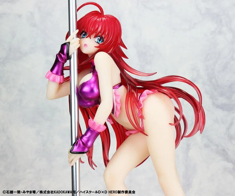 High School DxD Socha 1/7 Rias Gremory Pole Dance Ver. Fialová Barva 20 cm fotografii produktu