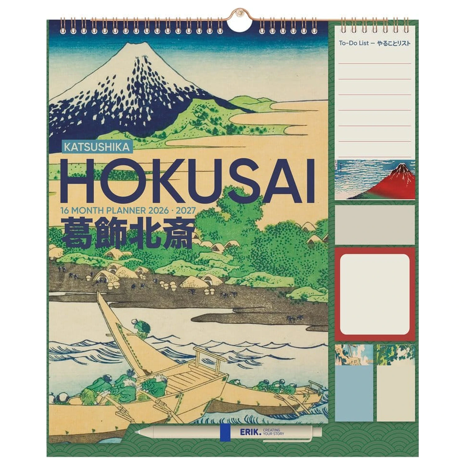 Hokusai nástěnný plánovač 2026/27 30 x 34 cm fotografii produktu