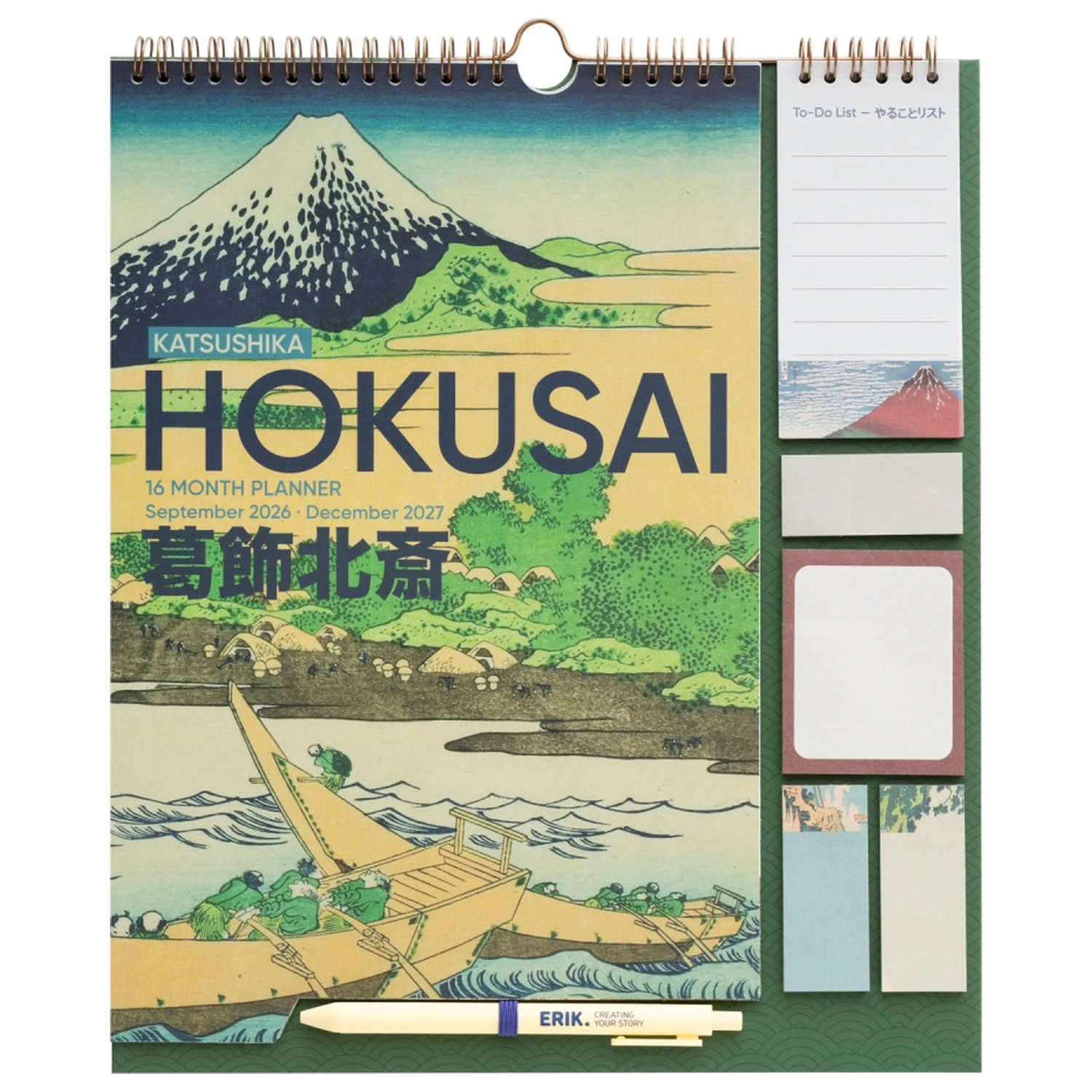 Hokusai nástěnný plánovač 2026/27 30 x 34 cm fotografii produktu