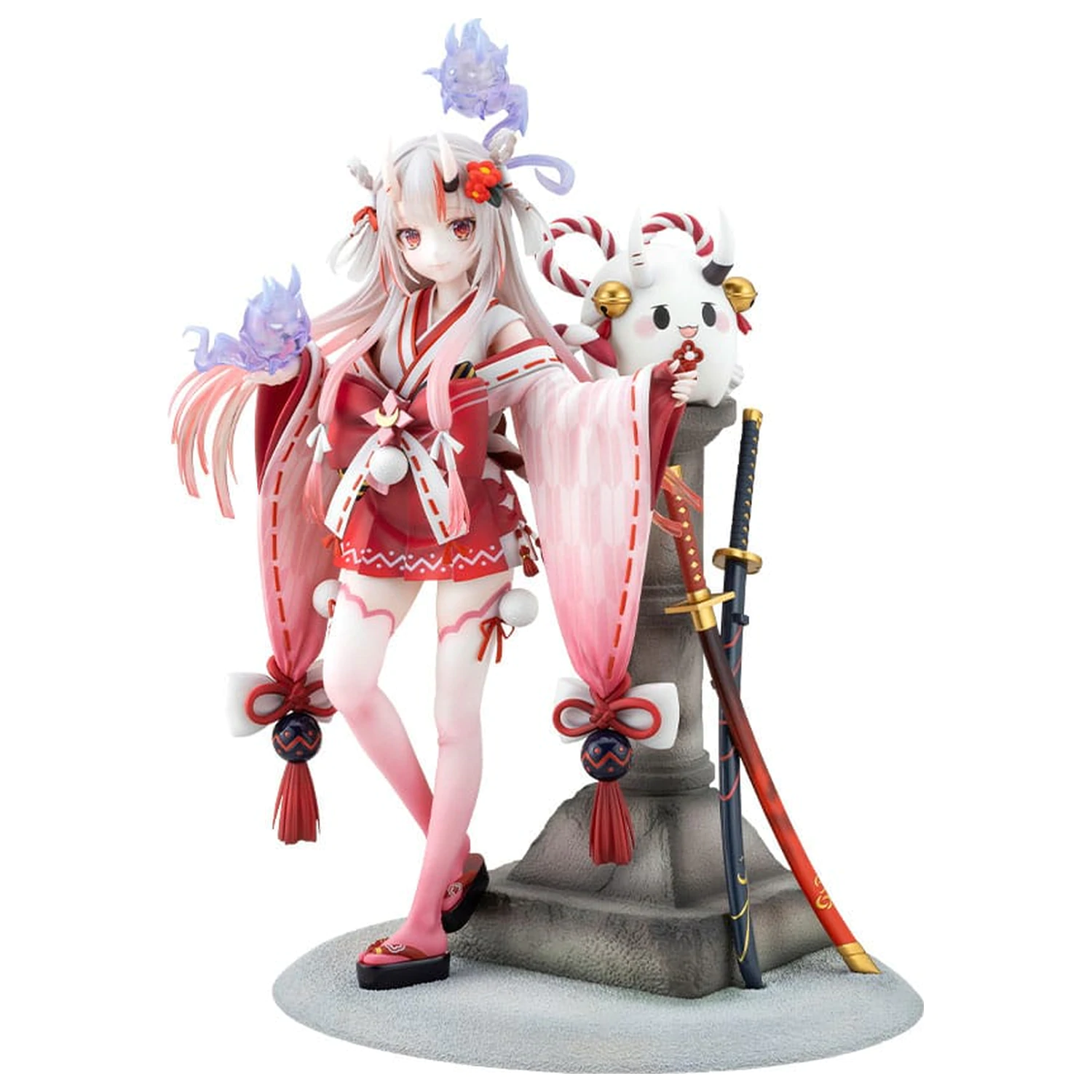 Hololive Production PVC socha 1/7 Nakiri Ayame Shrine Maiden Fortune Outfit Ver. 26 cm fotografii produktu