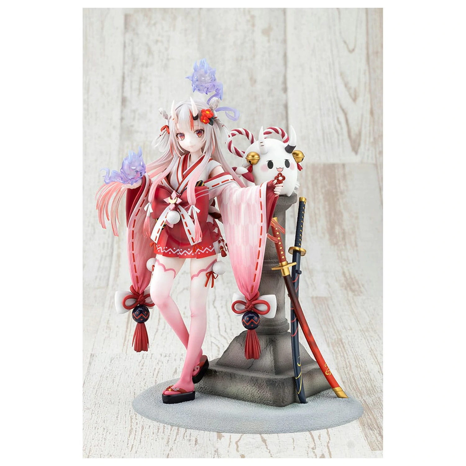 Hololive Production PVC socha 1/7 Nakiri Ayame Shrine Maiden Fortune Outfit Ver. 26 cm fotografii produktu