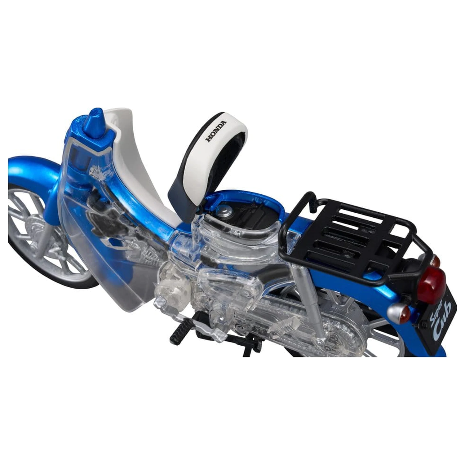 Modelová plastová stavebnice Honda Kaitanics Super Cub 110 Glint Wave Blue Metalic fotografii produktu