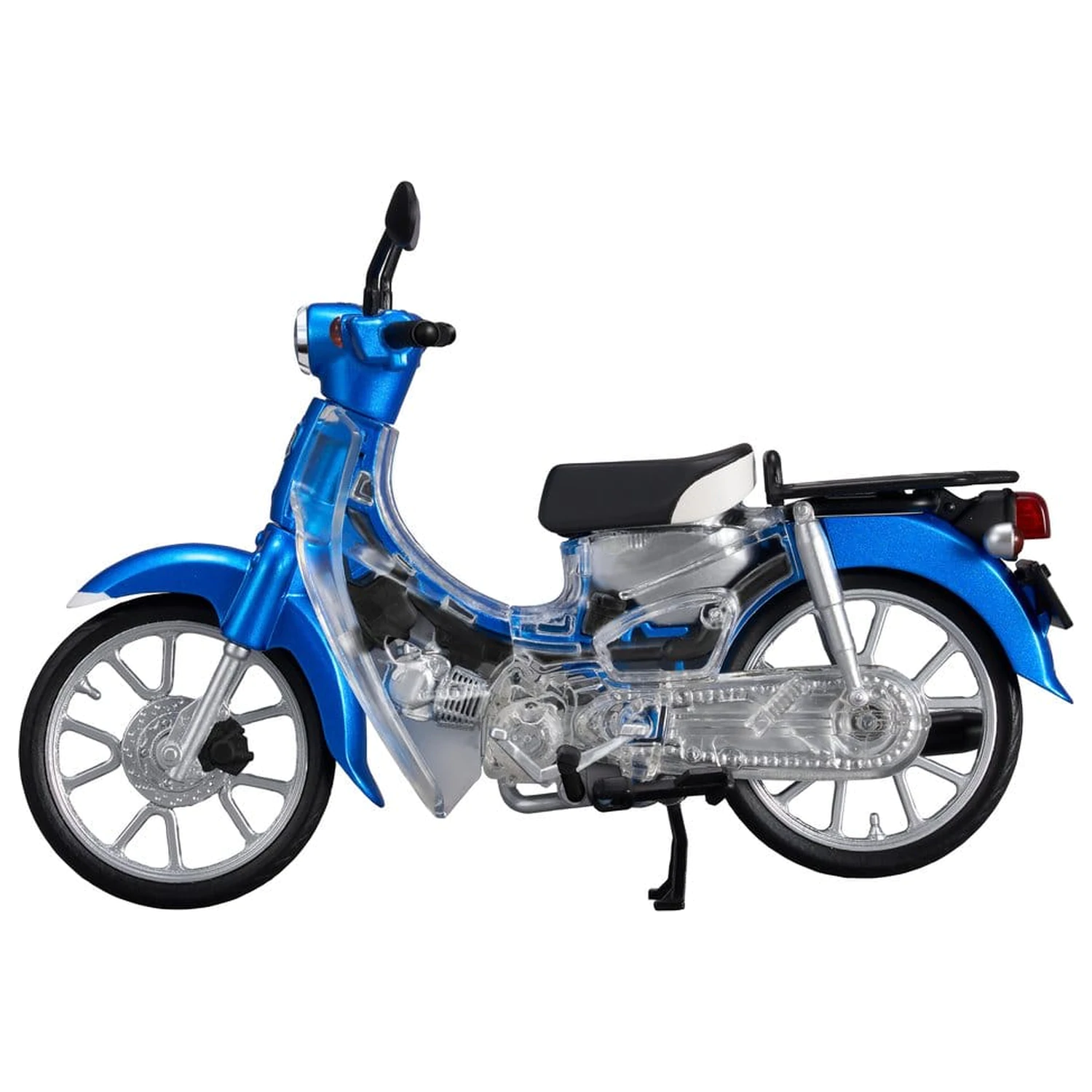 Modelová plastová stavebnice Honda Kaitanics Super Cub 110 Glint Wave Blue Metalic fotografii produktu