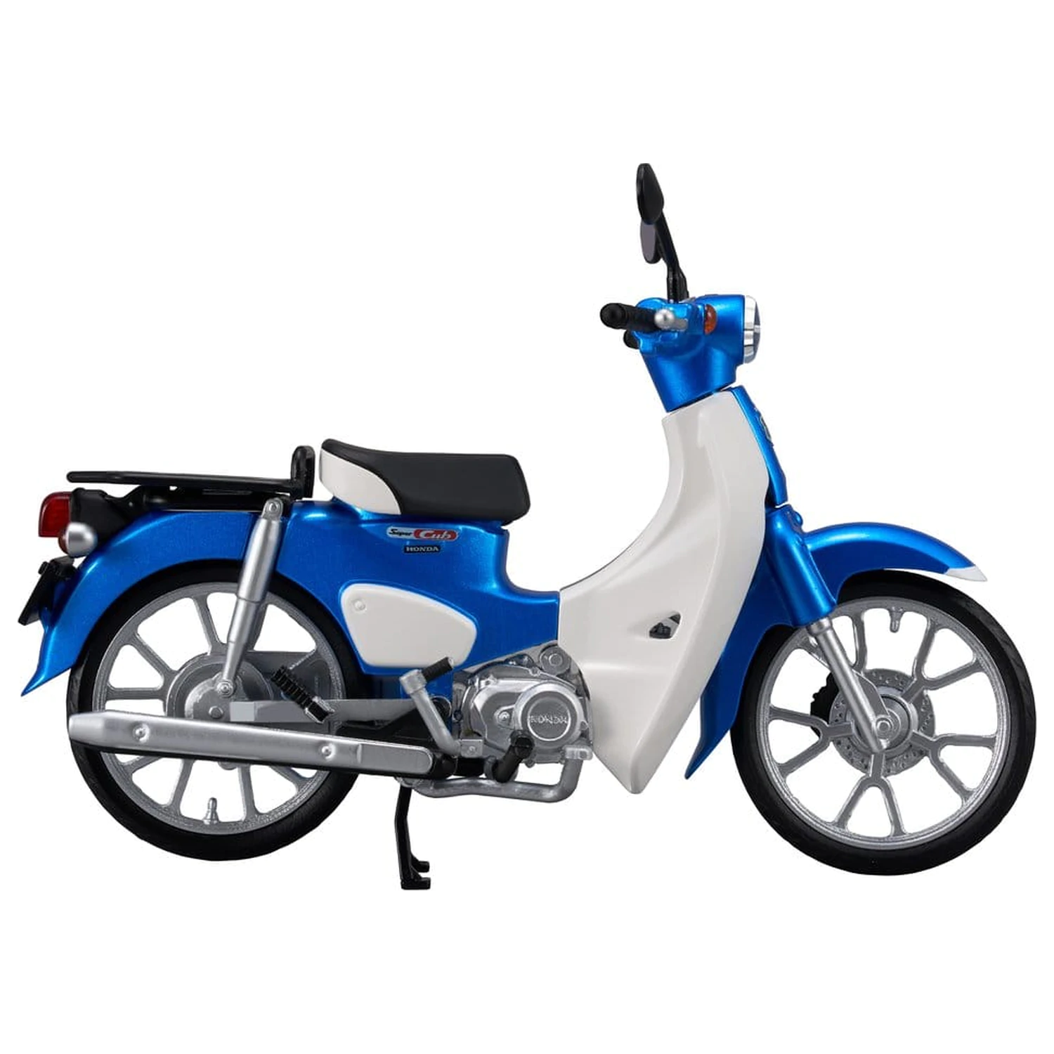 Modelová plastová stavebnice Honda Kaitanics Super Cub 110 Glint Wave Blue Metalic fotografii produktu