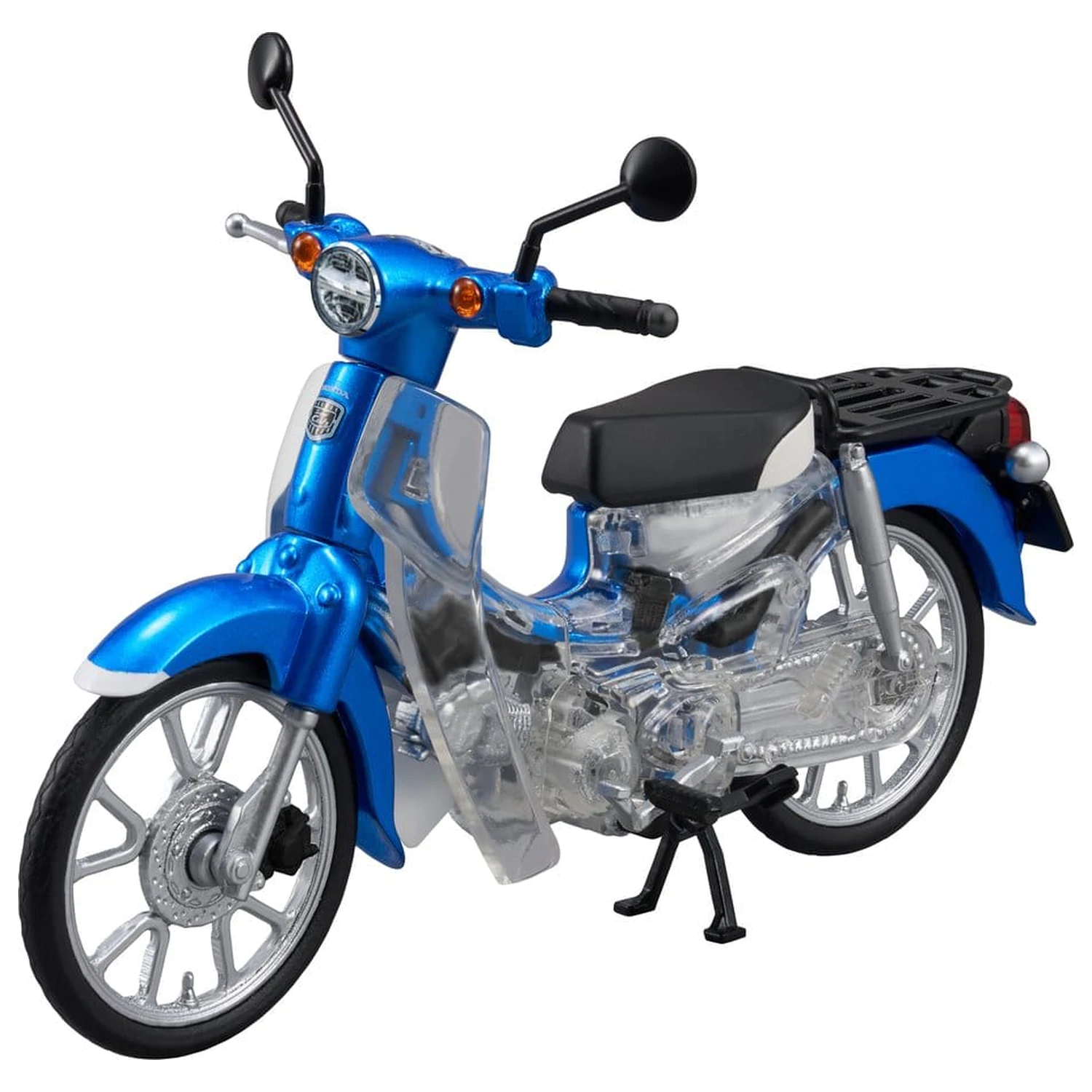 Modelová plastová stavebnice Honda Kaitanics Super Cub 110 Glint Wave Blue Metalic fotografii produktu