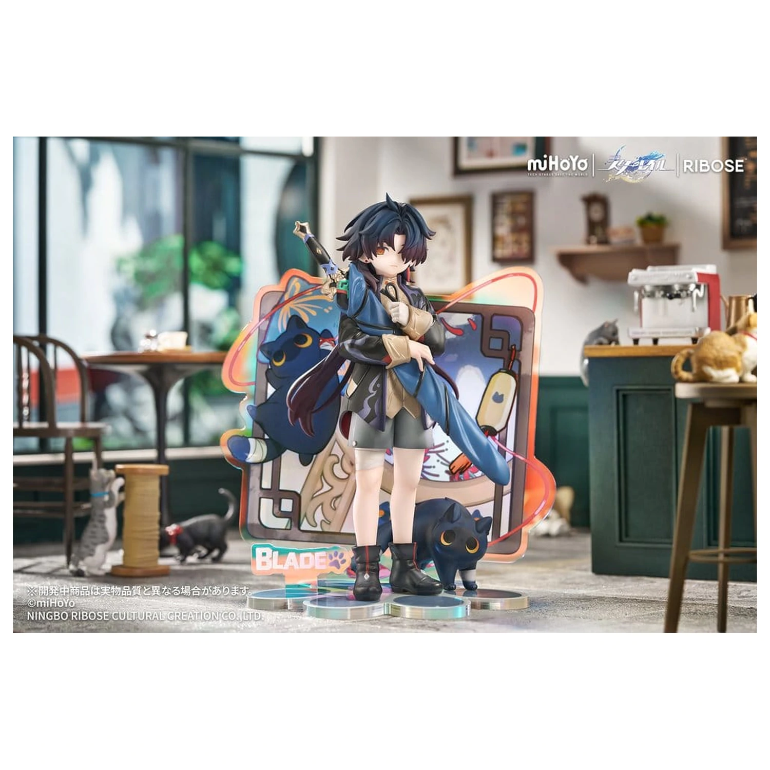 Honkai: Star Rail Rise Up+ Chibi Cat Series Chibi figurka Blade Ver. 19 cm fotografii produktu