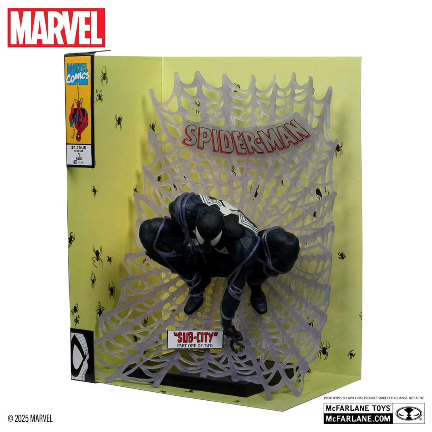 Marvel Collection PVC socha 1/6 Spider-Man (Spider-Man #1)(Black Suit)(Chase) 28 cm fotografii produktu
