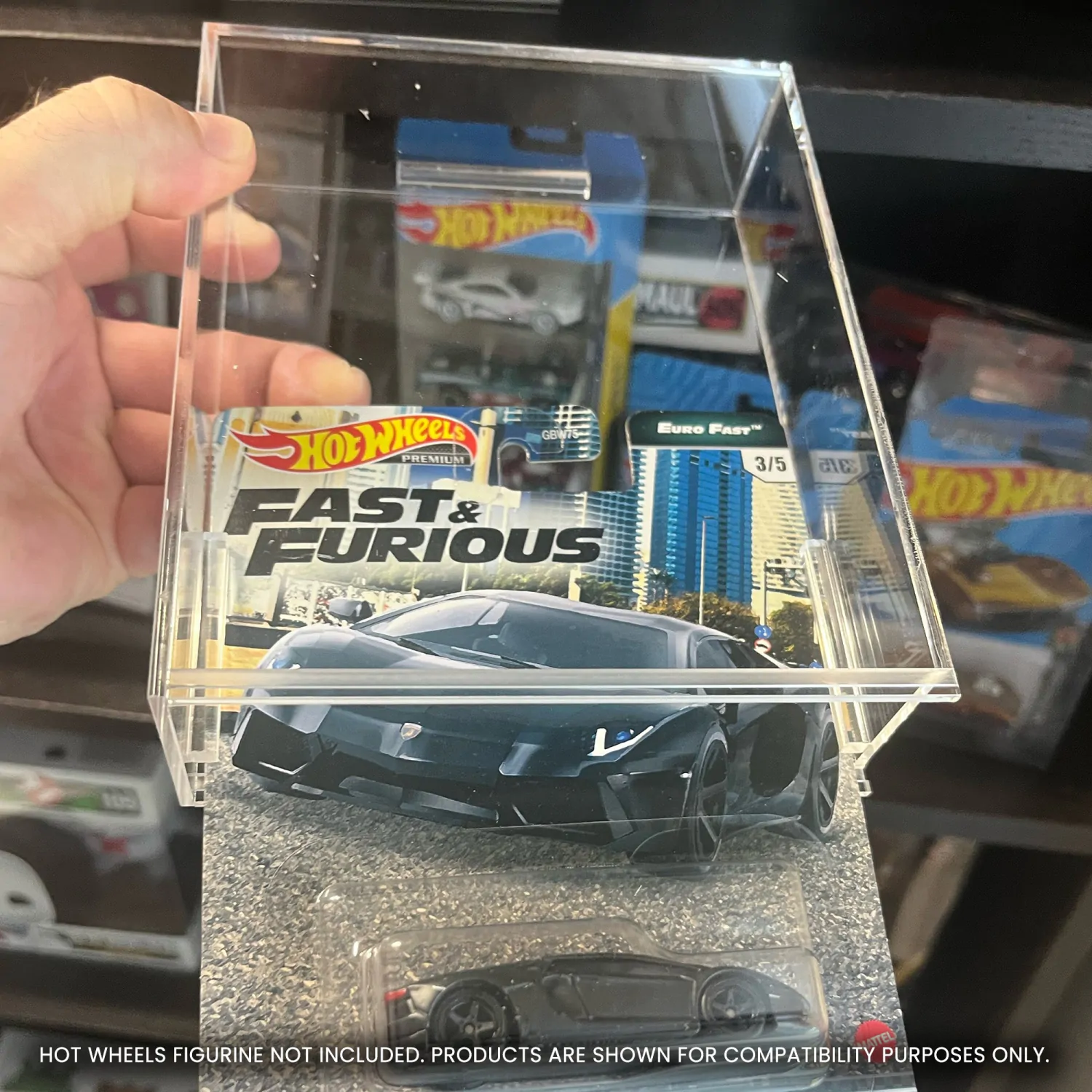 Hot Wheels Premium akrylová vitrína 2-Pack fotografii produktu