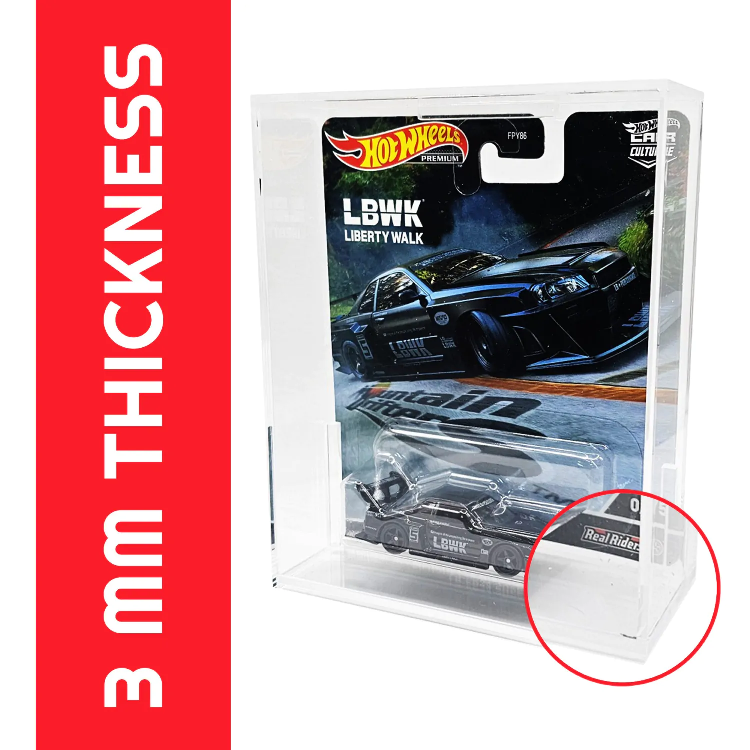 Hot Wheels Premium akrylová vitrína 2-Pack fotografii produktu